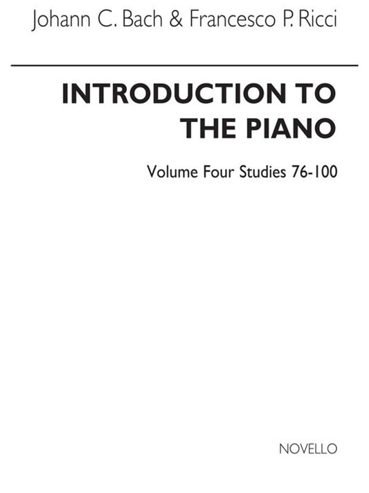Bach Introduction To Piano Book.4(Arc) (Softcover Book)