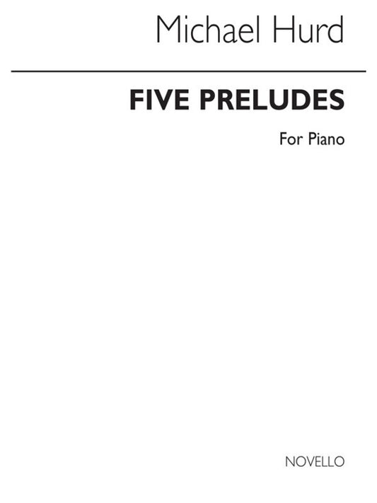 Hurd 5 Preludes Piano (Softcover Book)