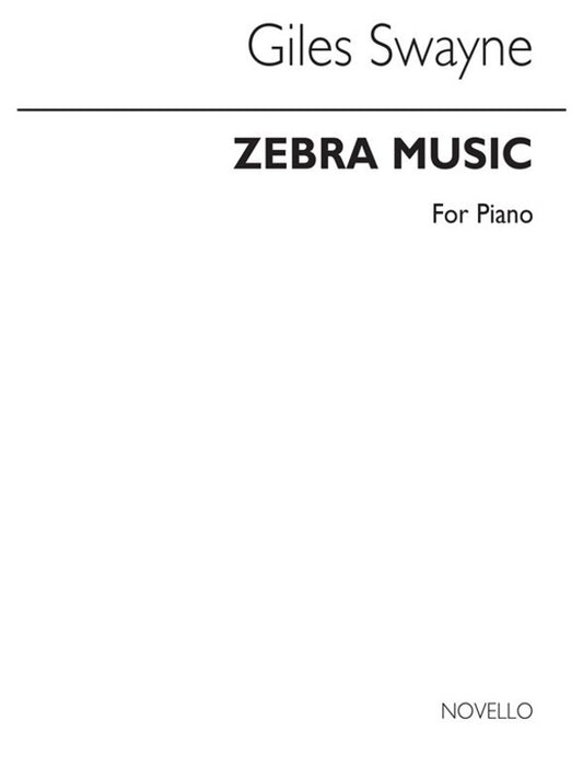 Swayne Zebra Music Piano (Softcover Book)