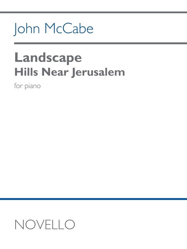 Mccabe - Landscape Hills Near Jerusalem For Piano