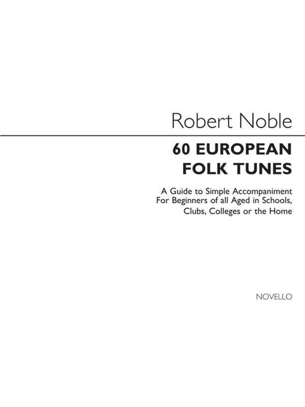 Noble Folk Tunes To Accomp Book1(Arc)