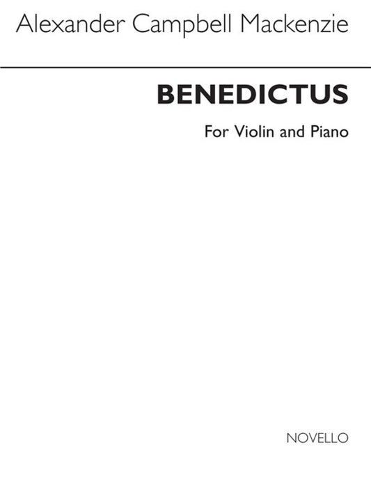 Mackenzie - Benedictus For Violin/Piano (Softcover Book)