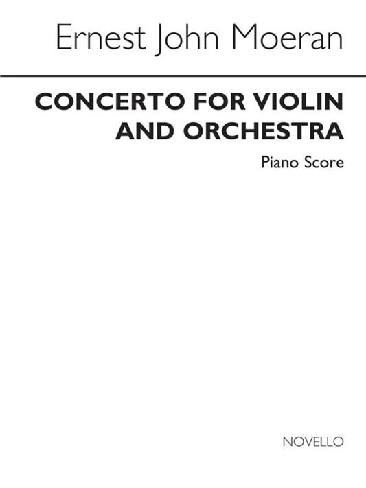 Moeran - Concerto For Violin/Piano (Softcover Book)