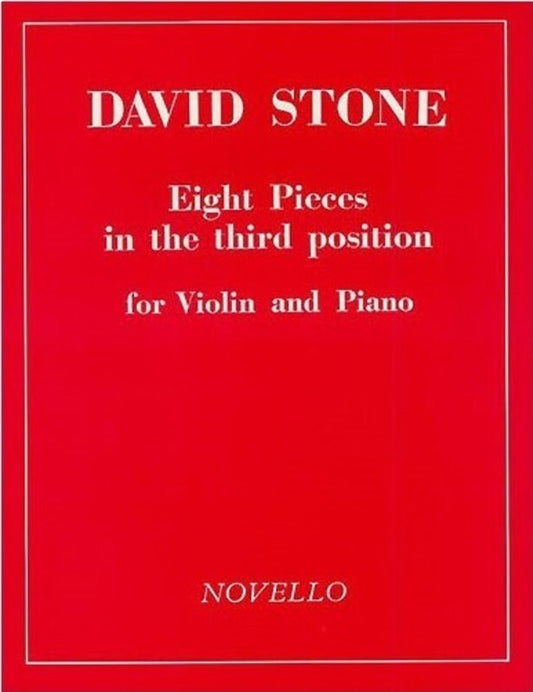 Stone - 8 Pieces In 3rd Position Violin/Piano (Softcover Book)