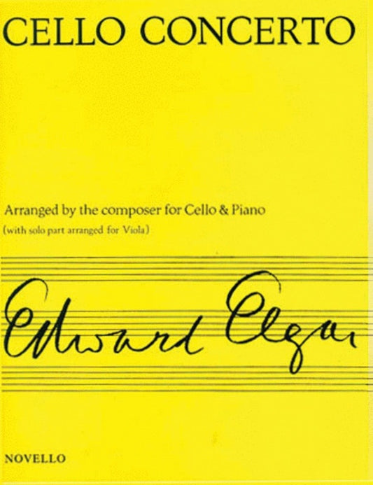 Elgar - Cello Concerto Op 85 Arr Viola/Piano (Softcover Book)