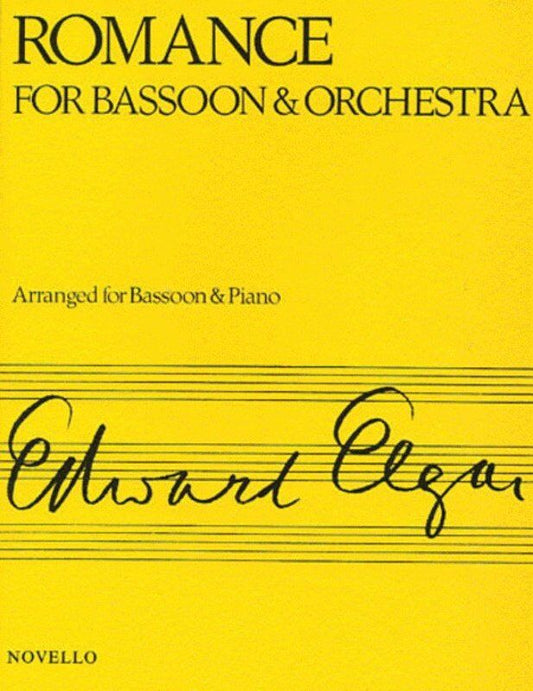 Elgar Romance Op. 62 for Bassoon and Piano, Novello, 1 Page