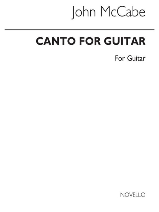 Mccabe Canto For Guitar (Archive Ed.) (Softcover Book)