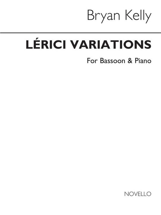 Kelly Lerici Variations Bassoon And Piano (Softcover Book)