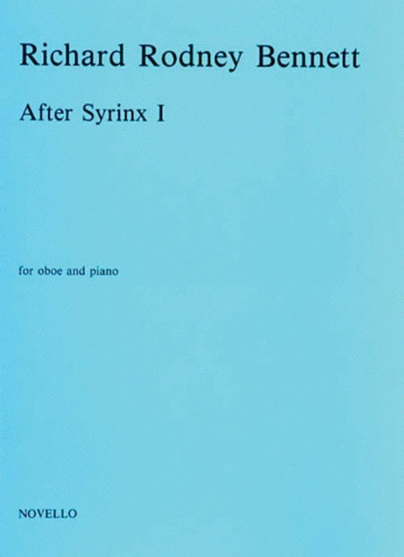 Bennett After Syrinx I Oboe And Piano (Softcover Book)