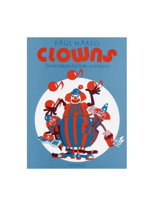 Harris Clowns Flute And Piano (Softcover Book)