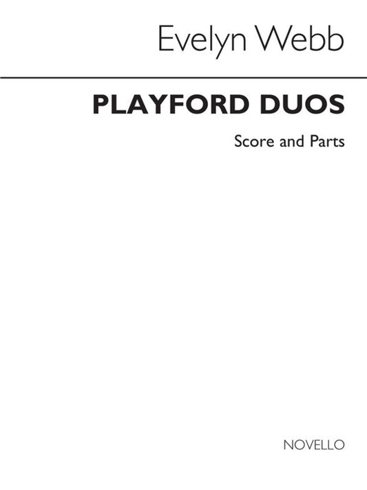 Webb Playford Duos Recorders(Arc) (Music Score/Parts) Book