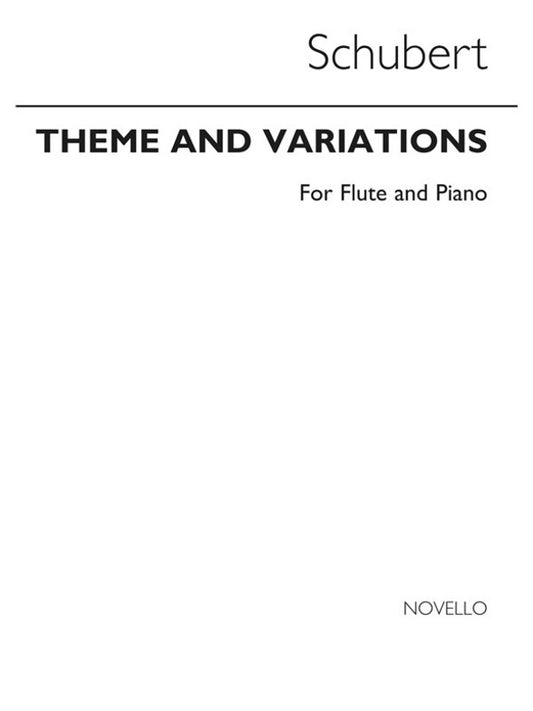 Schubert Theme/Variations Flute/Piano Wye (Softcover Book)