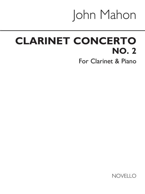 Mahon Concerto N.2 Clarinet And Piano (Softcover Book)