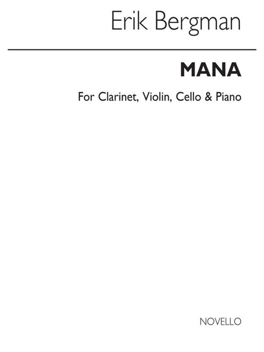 Bergman Mana clarinet/Violin/Cel/Piano(Arc) (Softcover Book)
