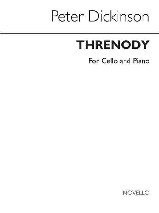 Dickinson Threnody Cello And Piano(Arc) (Softcover Book)