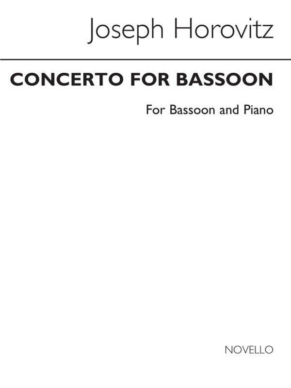 Horovitz Concerto Bassoon And Piano(Arc) (Softcover Book)