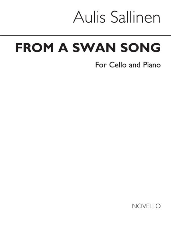 Sallinen From Swan Song Cello And Piano (Softcover Book)