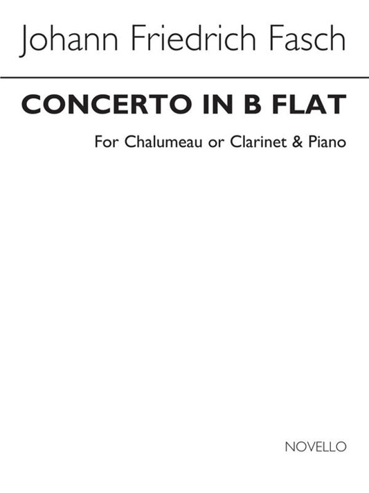 Fasch Concerto Bb Clarinet(Arc) (Softcover Book)
