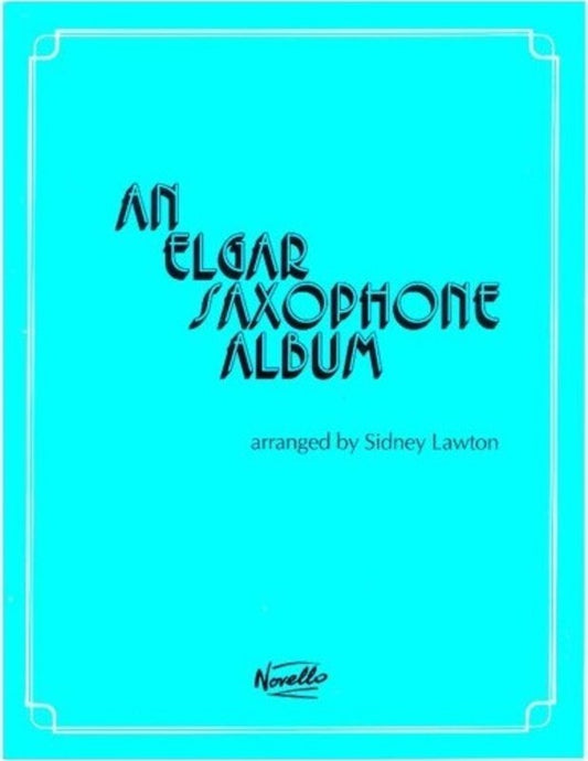 Elgar Saxophone Album Sax/Piano (Softcover Book)