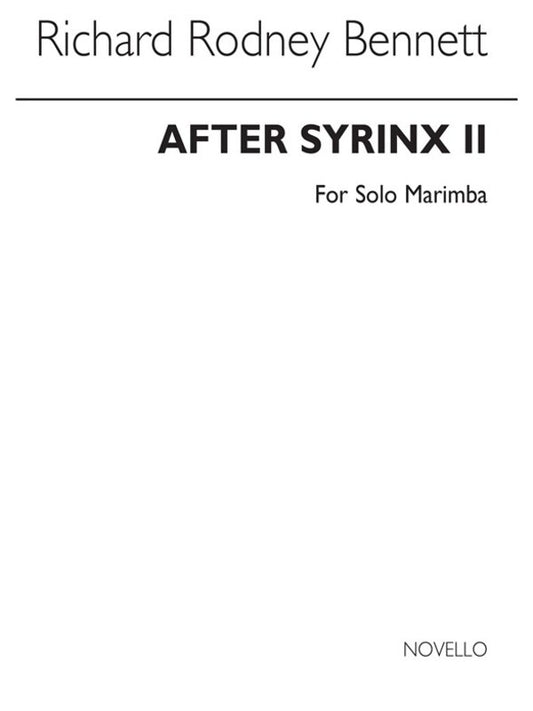 Bennett After Syrinx Ii Marimba(Arc) (Softcover Book)