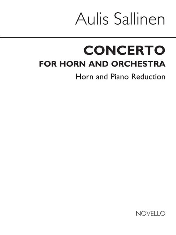 Sallinen Concerto Horn/Piano(Archive Ed. (Softcover Book)