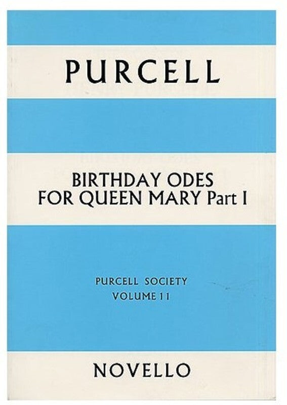 Purcell Birthday Odes Queen Mary 1