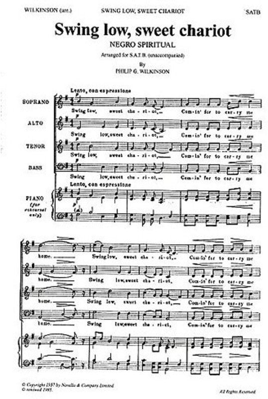 Wilkinson Swing Low Sweet Chariot SATB