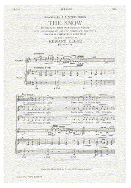 Elgar Snow SSA Book