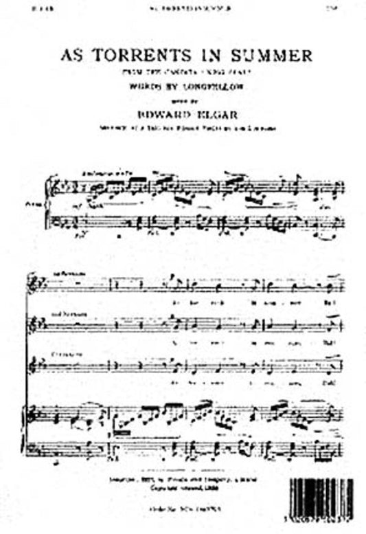 Elgar As Torrents In Summer SSA