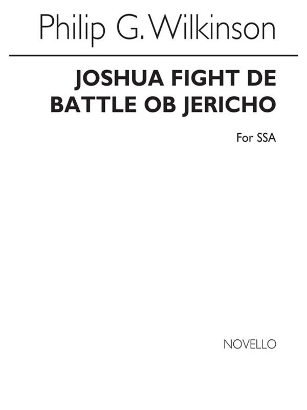 Wilkinson Joshua Fight De Battle SSA (Softcover Book)