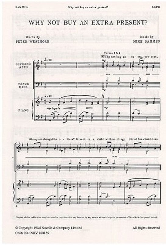 Sammes Why Not Buy Extra Present SATB
