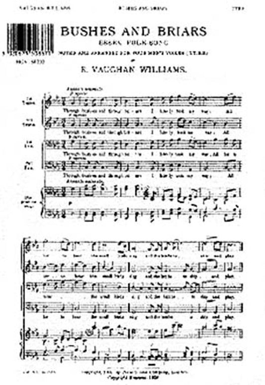 Vaughan Williams Bushes & Briars TTBB