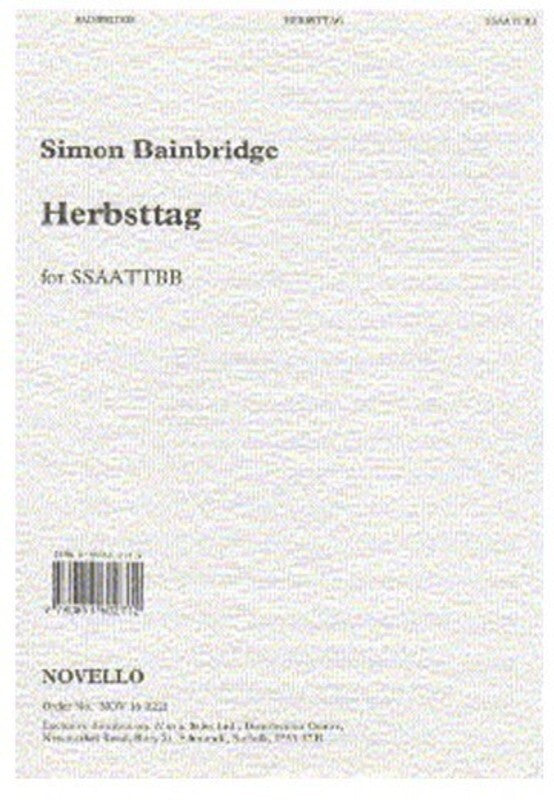 Bainbridge Herbsttag SSAATTBB