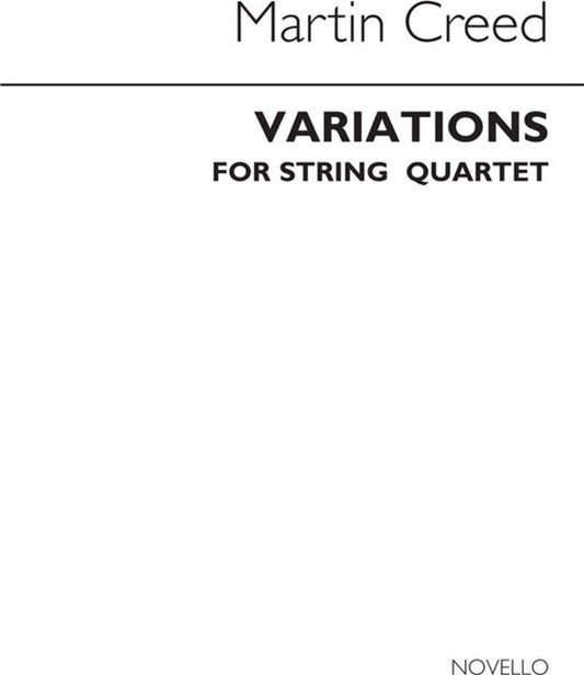 Variations For String Quartet (Score/Parts) (Music Score/Parts) Book