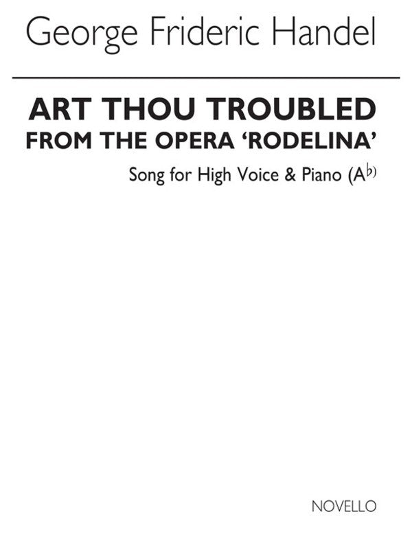Handel Art Thou Troubled In Ab