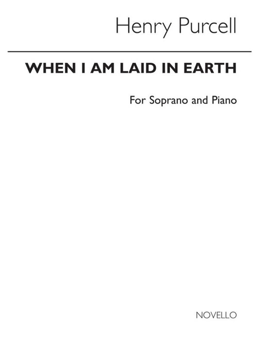 Purcell When I Am Laid In Earth High Voi