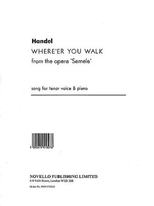 Handel Whereer You Walk In Bb