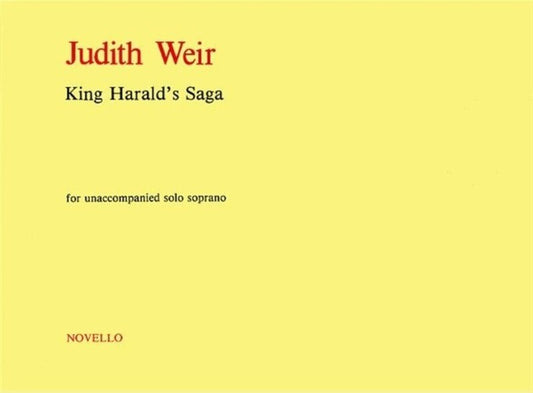Weir King Haralds Saga Solo Soprano