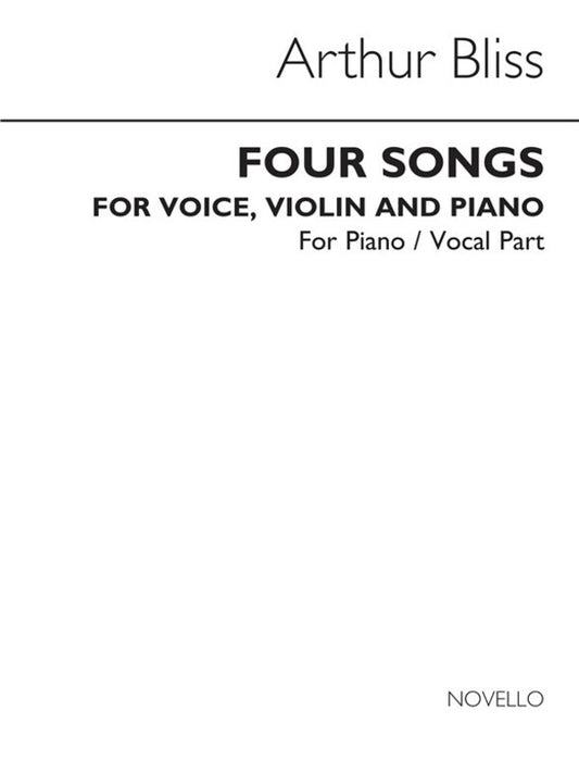 Bliss Four Songs Vce/Violin/Pf(Arc) (Softcover Book)