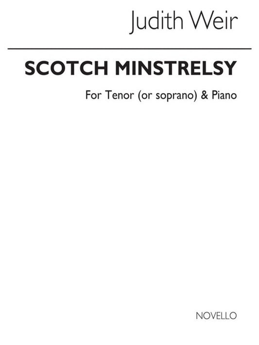 Weir Scotch Minstrelsy Ten/Sop/Piano(Arc) (Softcover Book)