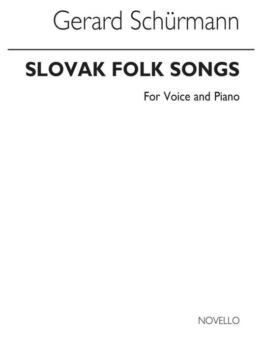 Schurmann Slovak Folk Songs Vce/Piano(Arc) (Softcover Book)