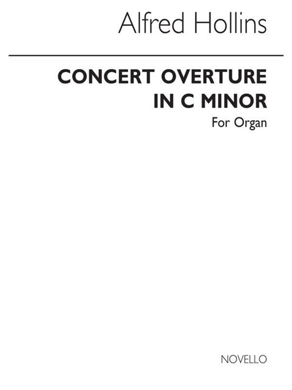 Hollins Concert Overture Cm Organ(Arc) (Softcover Book)
