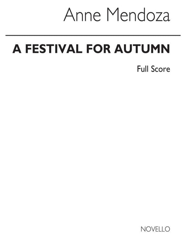 Mendoza Festival For Autumn Score(Arc)