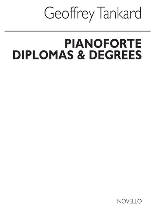 Tankard Piano Diplomas/Degrees(Arc) (Softcover Book)