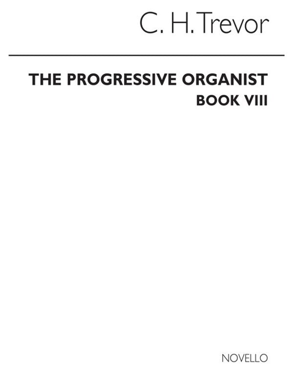 Trevor Progressive Organist Book8(Arc) (Softcover Book/CD)