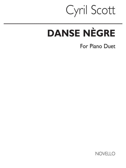 Scott Danse Negre Op 58 No.5 Piano Duet (Softcover Book)