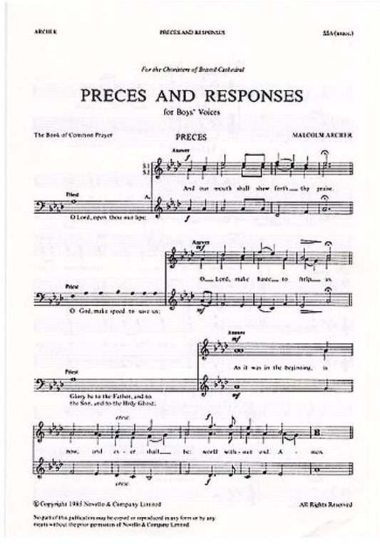 Archer Preces & Responses SSA
