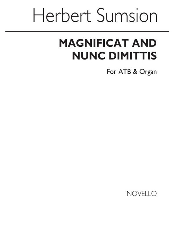 Sumsion Magnificat/Nunc Atb