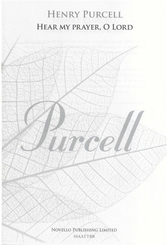 Purcell Hear My Prayer O Lord SSAATTBB
