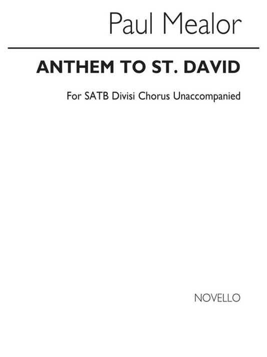 Anthem To St David SATB